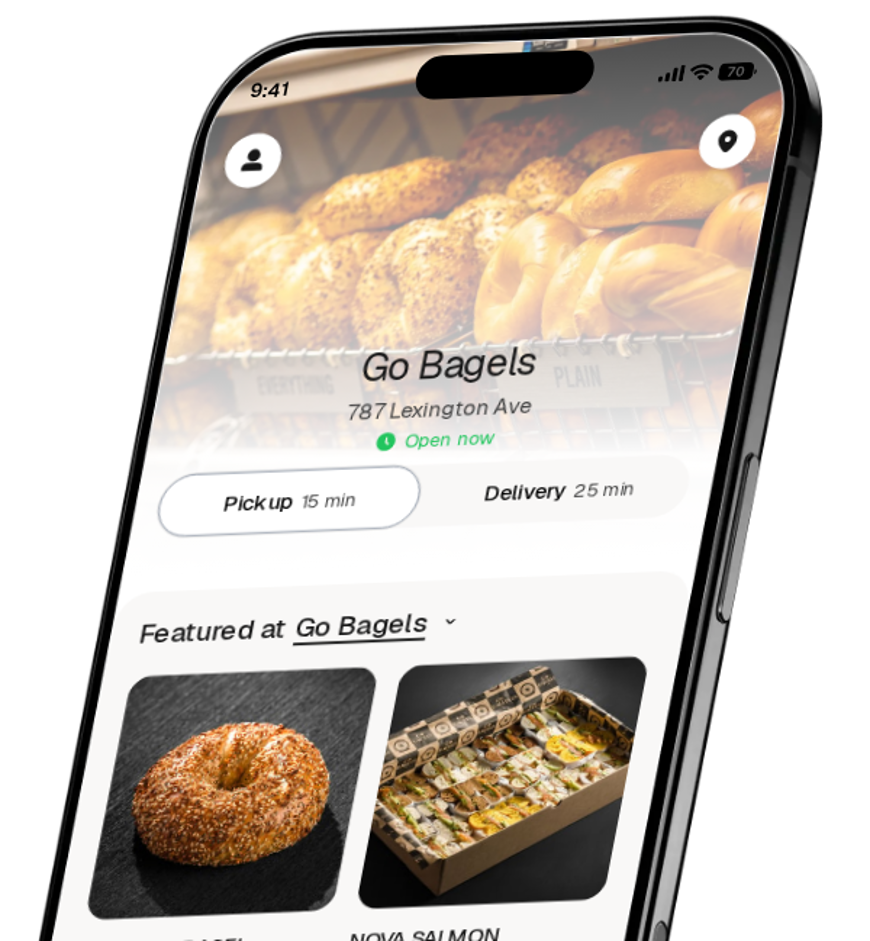 Go Bagels app preview